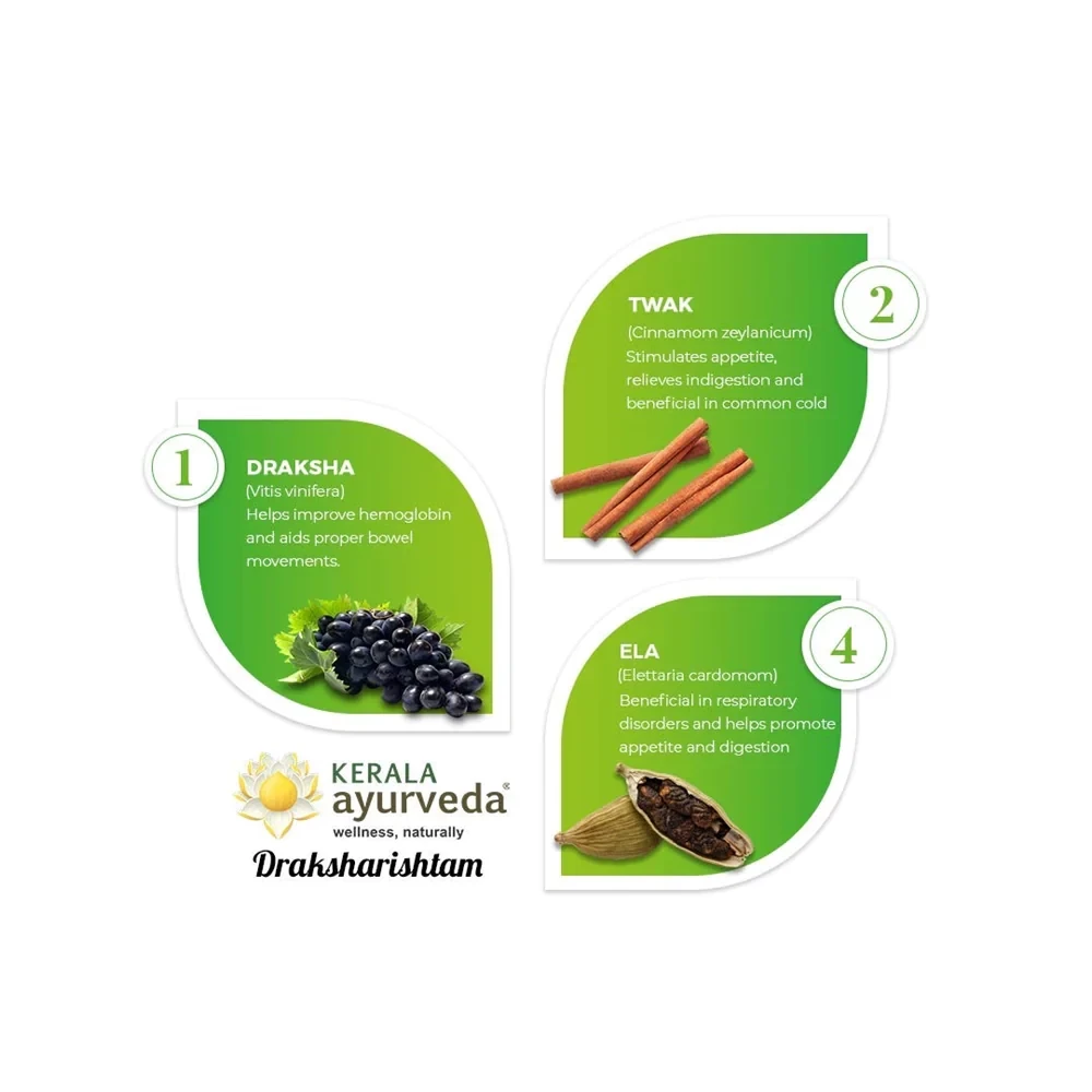 Kerala Ayurveda Draksharishtam, 435 ml-5.webp